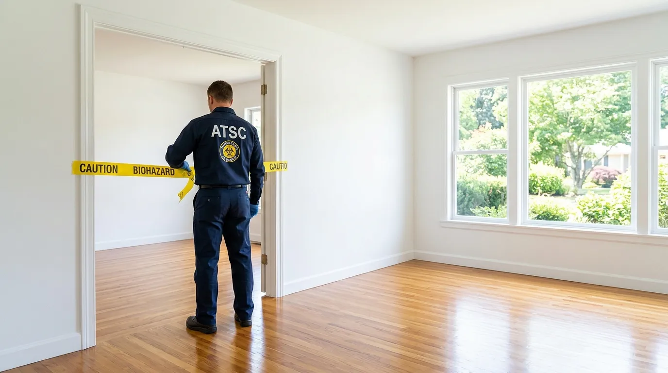 Certified biohazard cleanup crew performing Crime Scene Cleanup in West Town